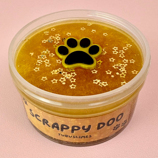 Scrappy Doo | Gold Clear + Seed Bead Slime